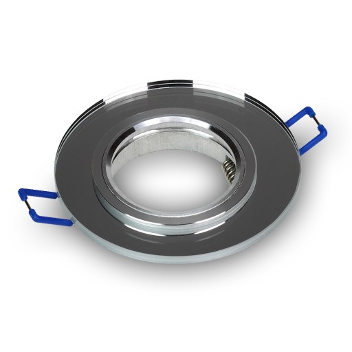 SET OKRUHOVÉ SKLENENÉ ZRKADLO +LED GU10 7W