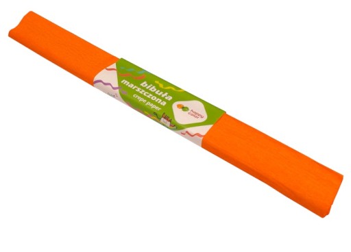 Krimpovaný hodvábny papier Farba ORANŽOVÁ č. 4 HAPPY COLOR 1 ks.