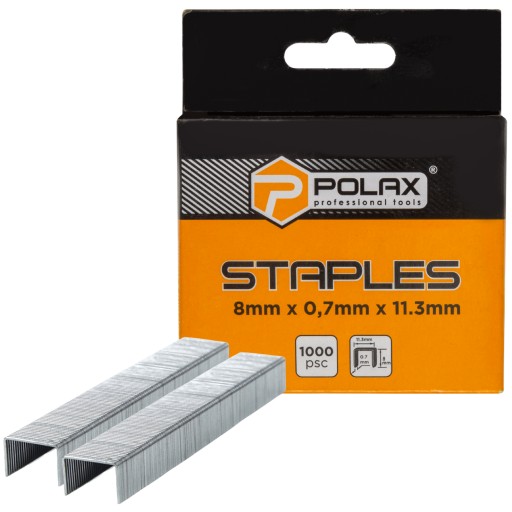 Sponky typ 53 (530/A) veľkosť 8mm POLAX - TAKER ŠTÍTKY NA ČALÚNENIE