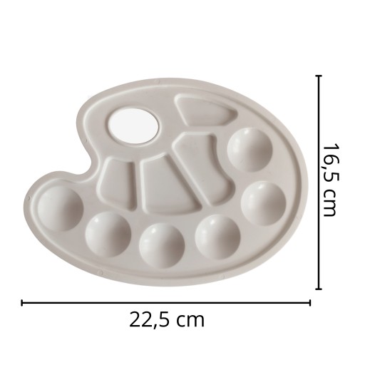 PLASTOVÁ MALIARSKA PALETA NA MIEŠANIE FAREB