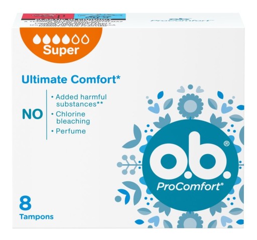 O.B. ProComfort Super pohodlné tampóny 1 balenie - 8 ks