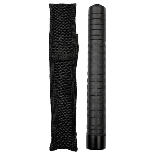 TELESKOPICKÝ OBUŠOK POLICAJNÝ OCELOVÁ GUMA DLHÁ 21/55CM + KRYT