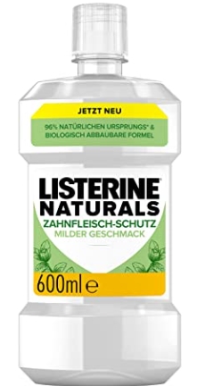 Listerine NATURALS MILD MINT ústna voda 600ml