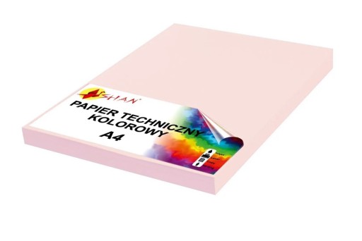 Technický papier A4 300g ružový pastel v3 50 listov