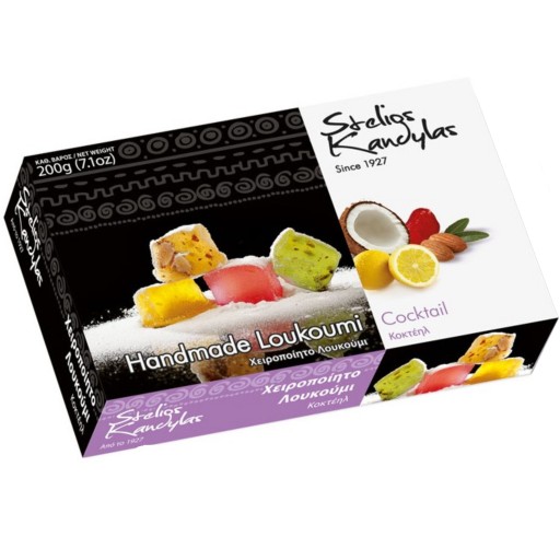 GRÉCKE želé Loukoumi Cocktail sladkosti