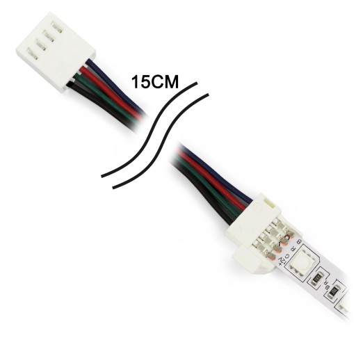 KONEKTOR PRE SEKCIU RGB LED PÁSU - DĹŽKA KONEKTORA: 2M