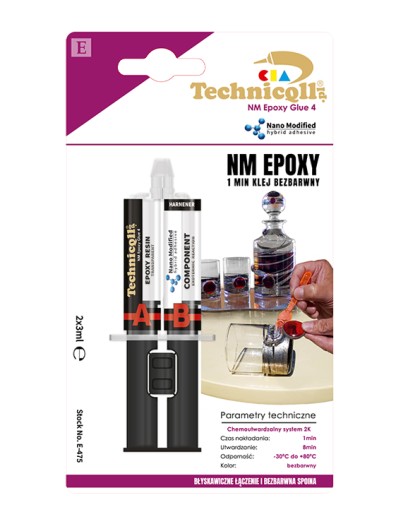 TECHNICQLL EPOXIDOVÉ LEPIDLO 1 MIN. BEZFAREBNÁ 2X3ML E-475