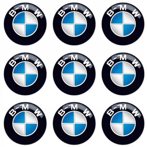 NÁLEPKA NA DIAĽKOVÝ EMBLÉM BMW 14mm ODZNAK KĽÚČA