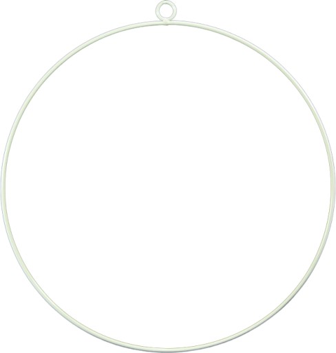Ráfik KOVOVÉHO KOLESA DREAMCATCHER, biely, 25 cm