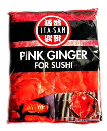 MARINOVANÝ RUŽOVÝ ZÁZVOR 1500g ITA-SAN !Zázvor na sushi!