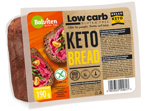 BALVITEN krájaný chlieb KETO bezlepkový 190g