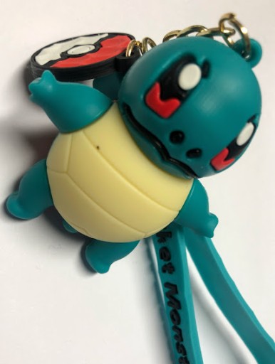 Silikónová kľúčenka zo série Pokemon Go Squirtle Keychain prívesok