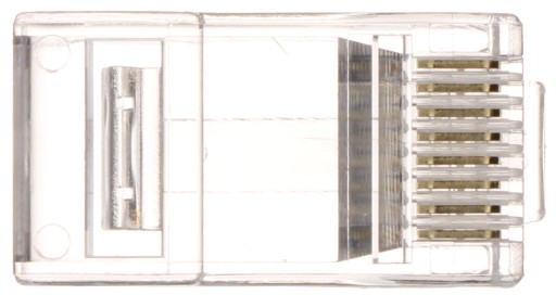 Priechodná zástrčka RJ45T/6*P10, kat.6, 10 kusov