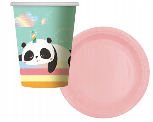 Panda NARODENINOVÉ PAPIEROVÉ POHÁRKY, 6 KS