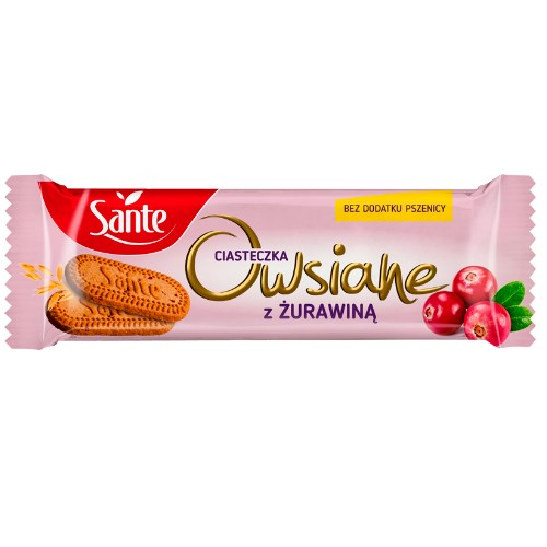 Sante ovsené sušienky s brusnicami 2 ks 30g