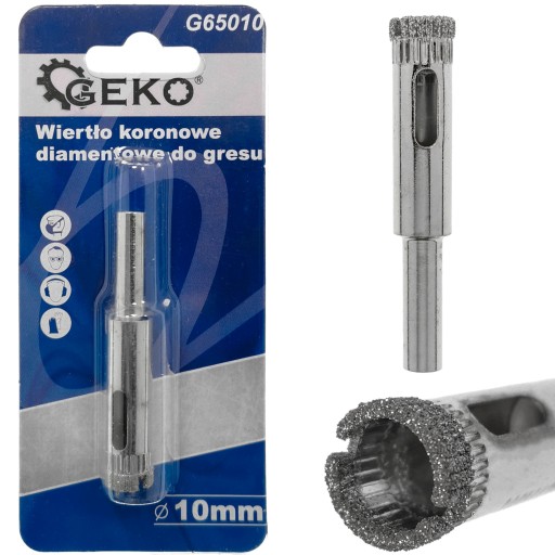 Diamantový jadrový vrták na kameninu 10mm GEKO G65010