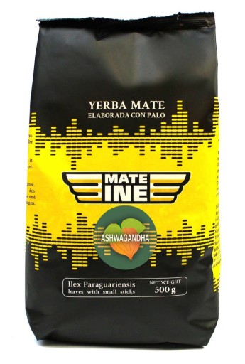 Yerba maté Mateine Ashwagandha + zázvor 50 g VZORKA