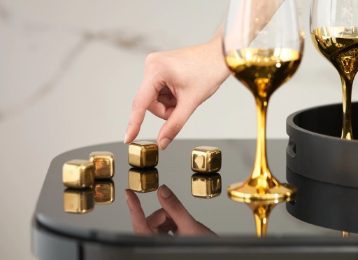 Zlatá kocka ľadu, zlaté kocky, 1 ks whisky, whisky do nápojov