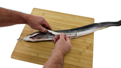 H-329 úhorový háčik na údenie dĺžka 32cm údiaci 4 čepeľ Poľský háčik