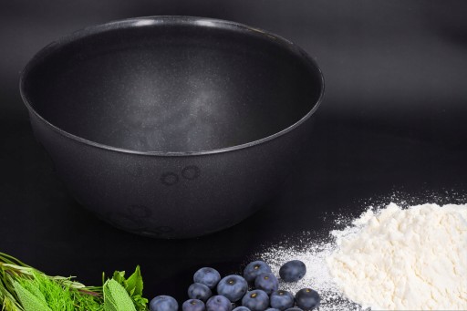 PLASTOVÁ MISKA, čierna, 6l, kuchynská na miešanie a podávanie snackov