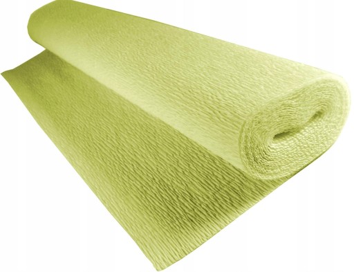 Krepový papier Taliansky krep 180 g krčený hodvábny papier č. 566 svetlozelená