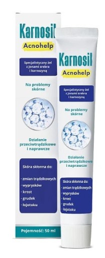 Karnosil Acnohelp Gél s iónmi striebra Akné 50ml