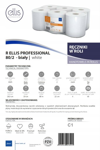 Ellis R80 rolka papierovej utierky x 1 ks.