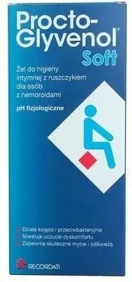 Procto-Glyvenol Soft gél na intímnu hygienu pre ľudí s hemoroidmi, 180 ml