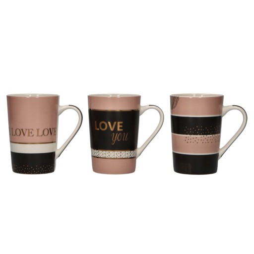Porcelánový hrnček 430 ml vysoký LOVE ASC20826