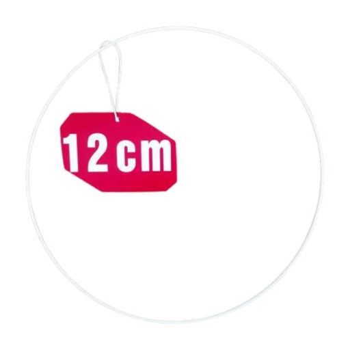 Prsteň lapač snov BIELY 12 cm