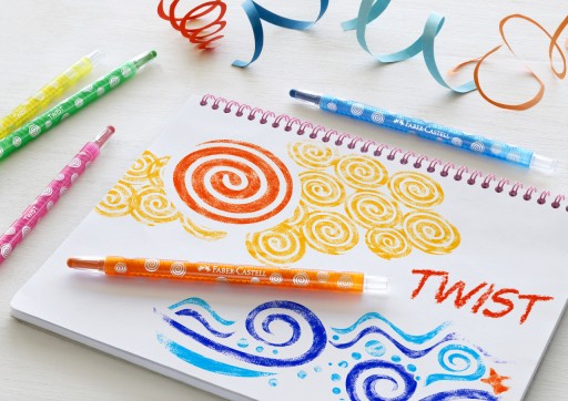 Faber-Castell twist-up voskovky, 12 farieb