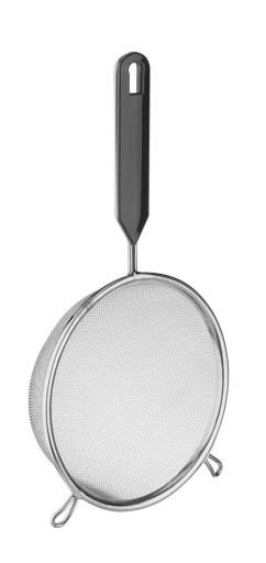 Nerezové kuchynské sitko, kov, 18 cm, antracit