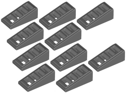 LEGO Slant 1x2 gril C. Grey (61409/4540386) x10