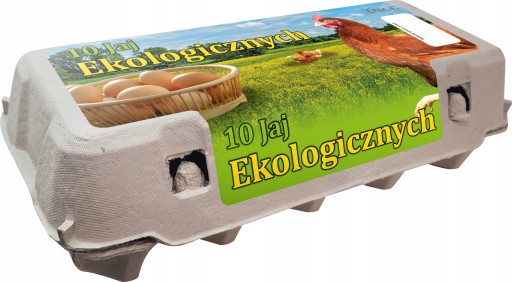 Ekologické vajcia Balenie Kartón na 10 vajec STP-LINE 10 ks