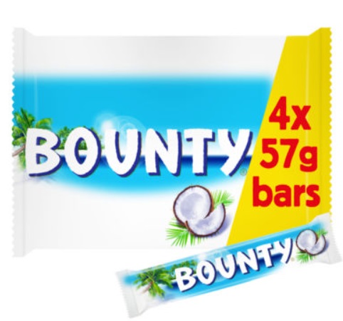 1x 228g BOUNTY tyčinka 4bal UK