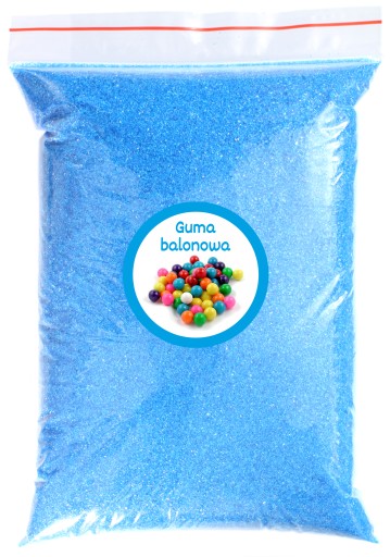Farebný a ochutený cukor 1 kg Blue Bubble Gum