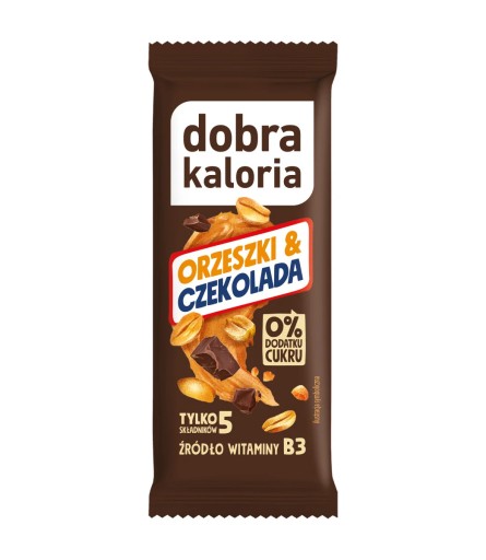 Healthy Fit Tyčinka Čokoládové oriešky 0 % cukru Dobrá kalória