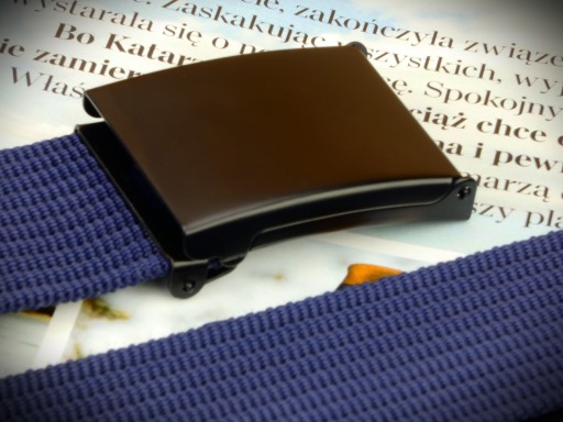 Pánska WIDE klasická mikina NAVY BLUE Buckle Mat