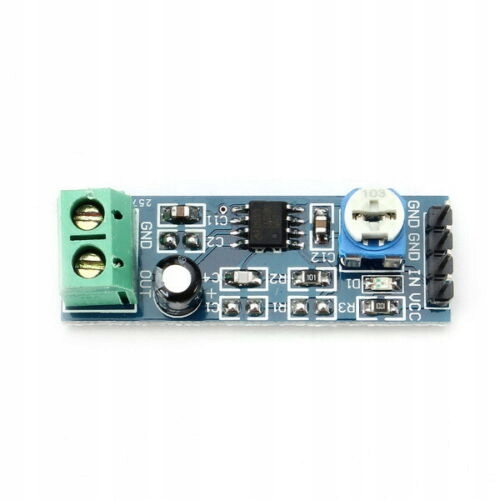 LM386 Arduino audio zosilňovač 5V-12V