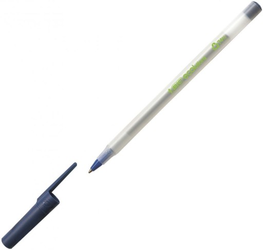 Bic Ecolutions okrúhle trakčné pero Stic, 1 mm, modré,
