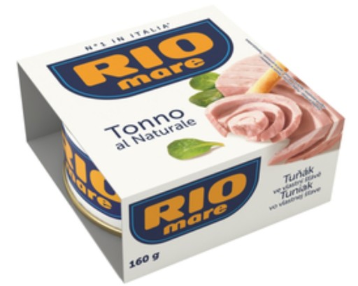 1x 160g tuniak RIO MARE vo vlastnej omáčke