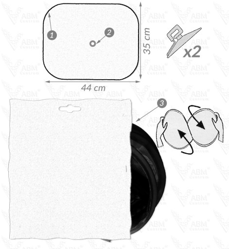 2x AUTOPOTAHY 44x35 PIRÁTSKA LOĎ KORZÁR
