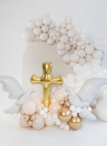 Communion Cross fóliový balón - 91 x 63 cm