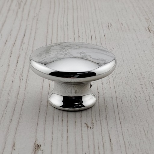 CHROMOVANÝ NÁBYTOK GOMBÍK PRE SKRIŇOVÉ ZÁSUVKY CHROMOVANÝ NÁBYTOK ÚCHYTKA 40mm