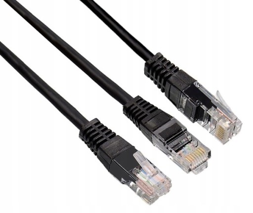 LAN KÁBEL RJ45 5M INTERNETOVÝ KÁBEL CAT.6 ETHERNET ČIERNA