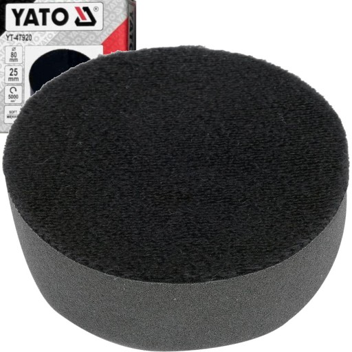 LEŠTIACA HUBKA YATO, PODLOŽKA NA MÄKKÝ VELCRO, 80mm