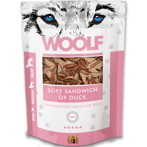 VÝCVIKOVÁ pochúťka pre PSA Woolf Duck TRIANGLES sendvič 100 g