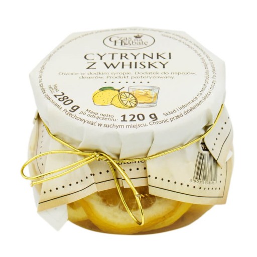 CITRÓNY S WHISKY v sladkom sirupe, plátky, 280g téglik