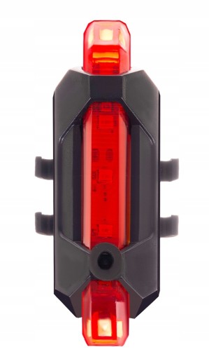 LED BICYKEL ZADNÉ SVETLO NA BICYKEL, USB