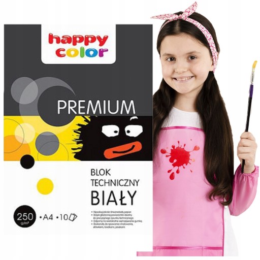BIELY TECHNICKÝ PAPIER ŠKOLSKÝ BLOK A4 PAPIER